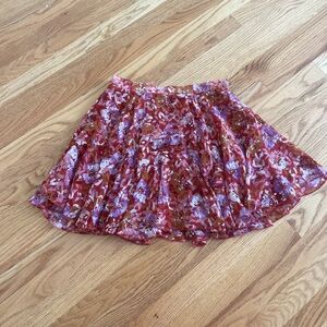 cute floral skirt circle skirt